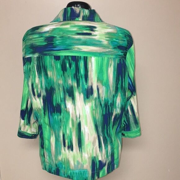 N Touch Button Up Blouse Size med - Picture 5 of 6